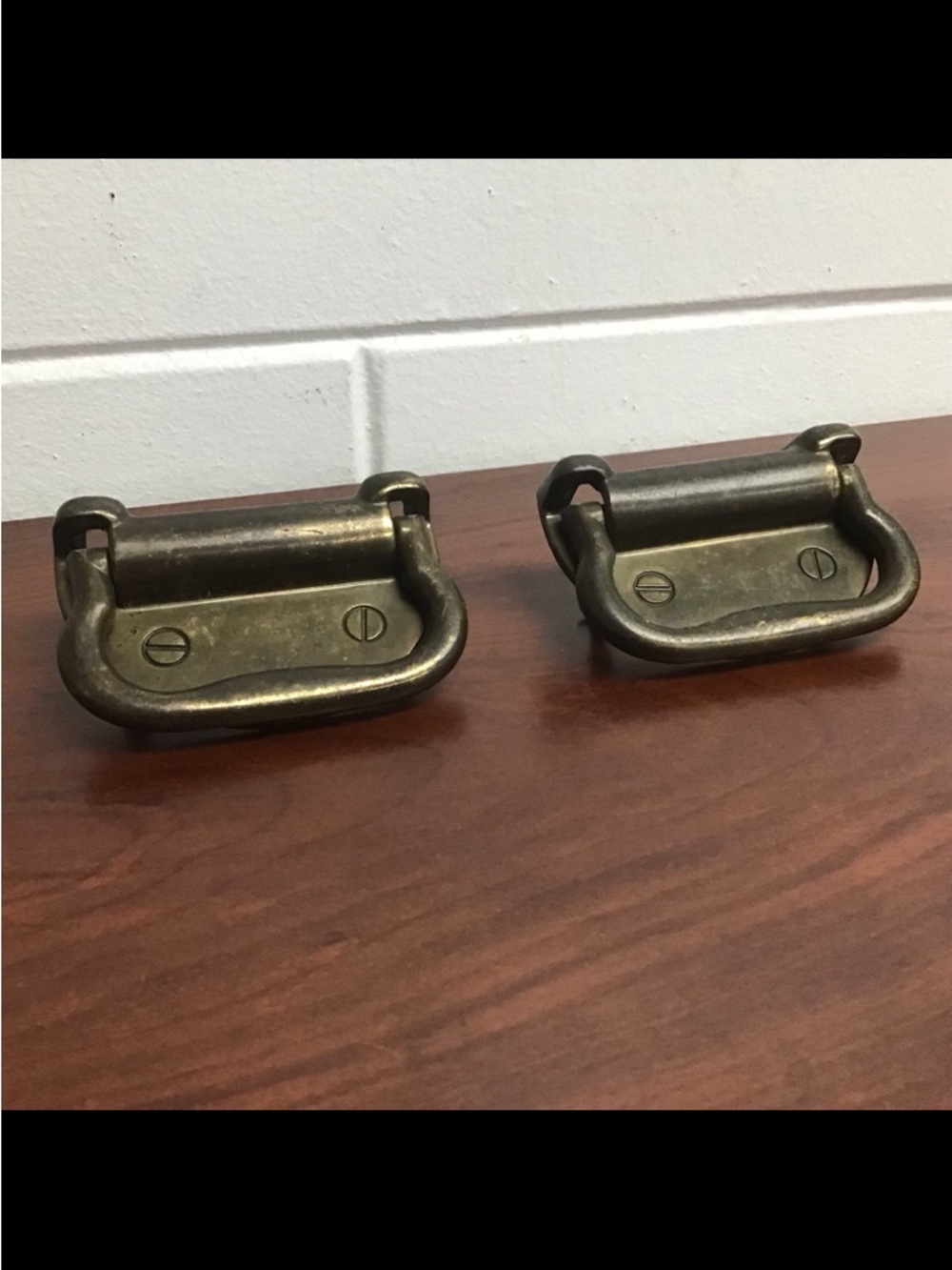 Vintage Brass Dresser Drawer Pulls